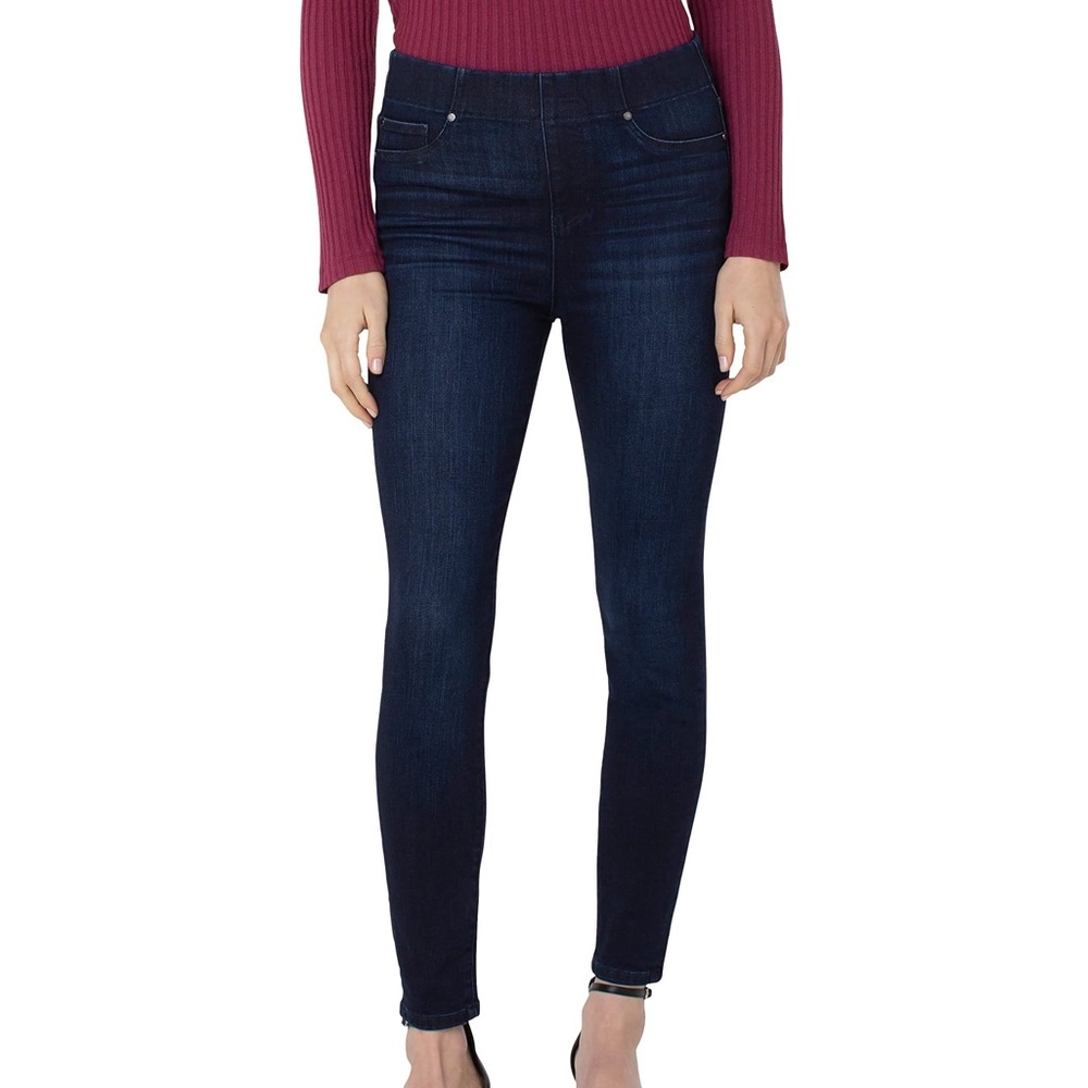 Liverpool Los Angeles Chloe Pull-On Ankle Skinny in Summit Lake Summit Lake 2P